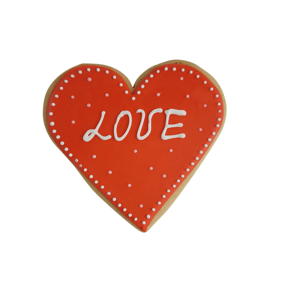 Oschätzchen Keks Herz rot LOVE