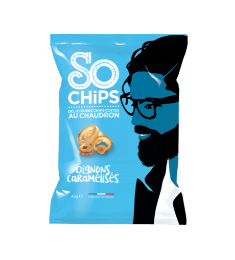 SoCHiPS Chips mit karamellisierten Zwiebeln 125g