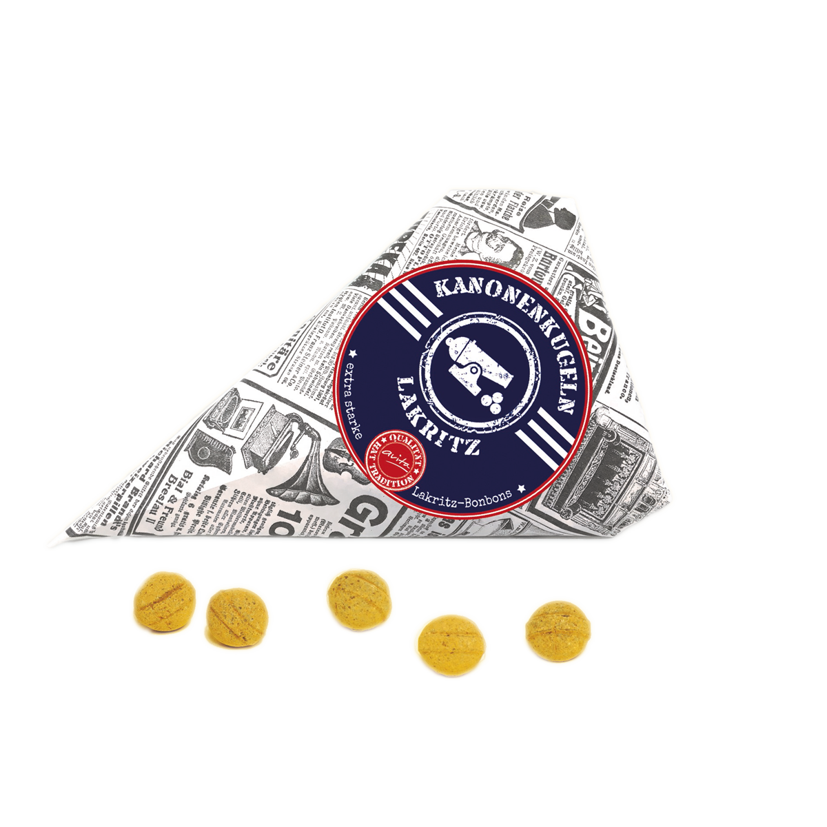 Lakritz Kanonenkugeln extra starke Lakritzbonbons 100g