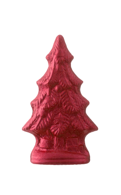 Weihnachtsbaum Vollmilchschokolade Pink 19cm 125g