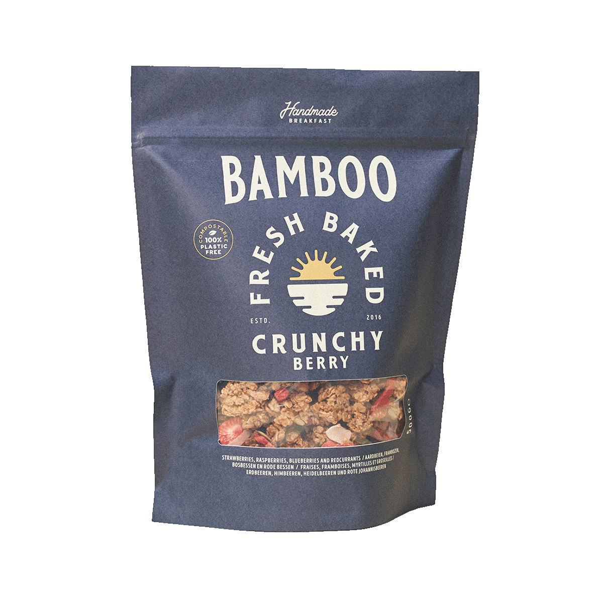 Bamboo Crunchy Granola mit Beeren 500g | Oschätzchen Gourmet Shop
