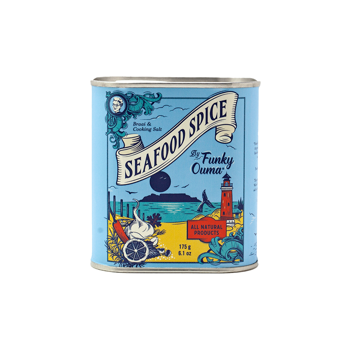 Funky Ouma Seafood Spice Giftbox 175g  Funky Ouma Seafood Spice Giftbox 175g