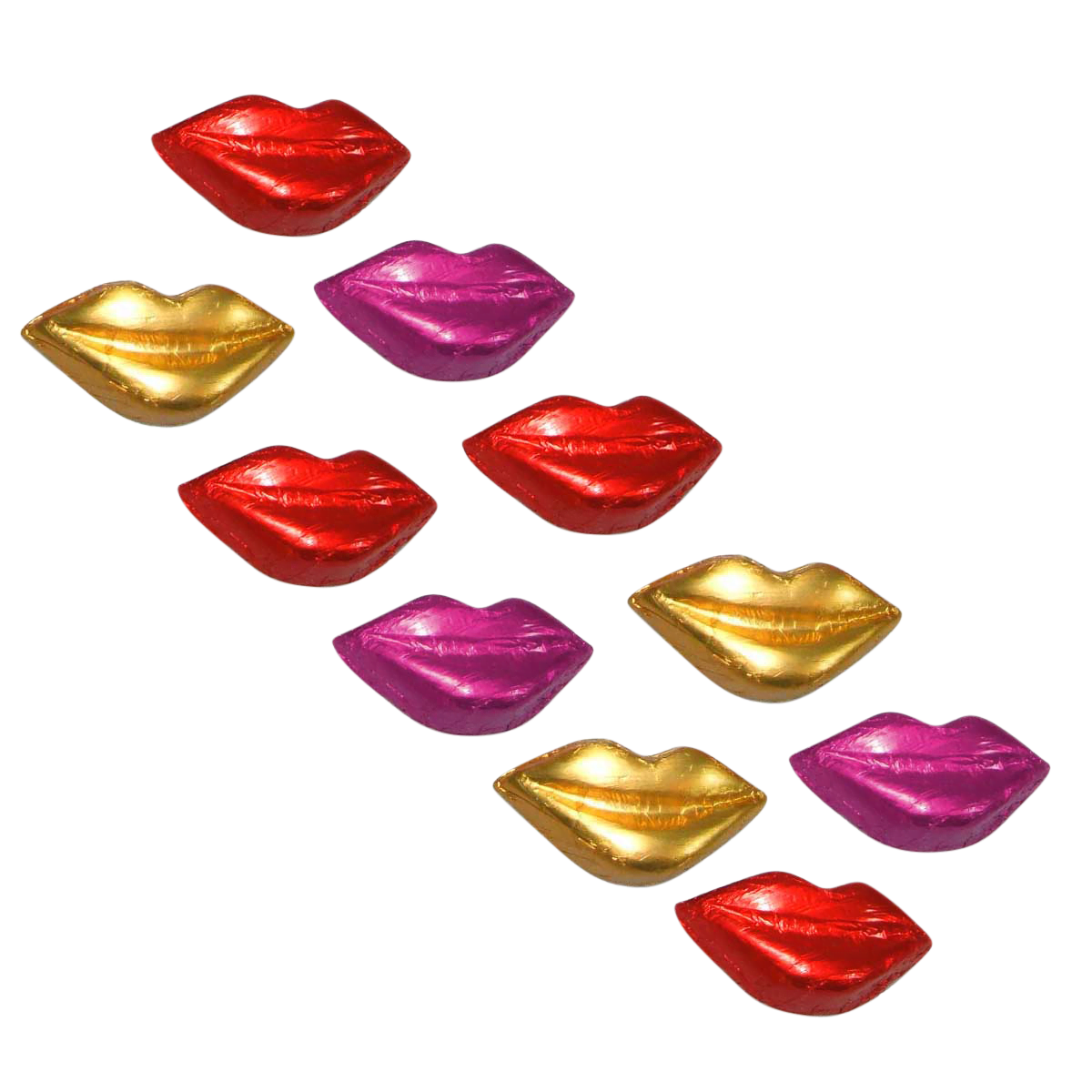 Oschätzchen Kussmund Bunt Schokolade 10 Stück