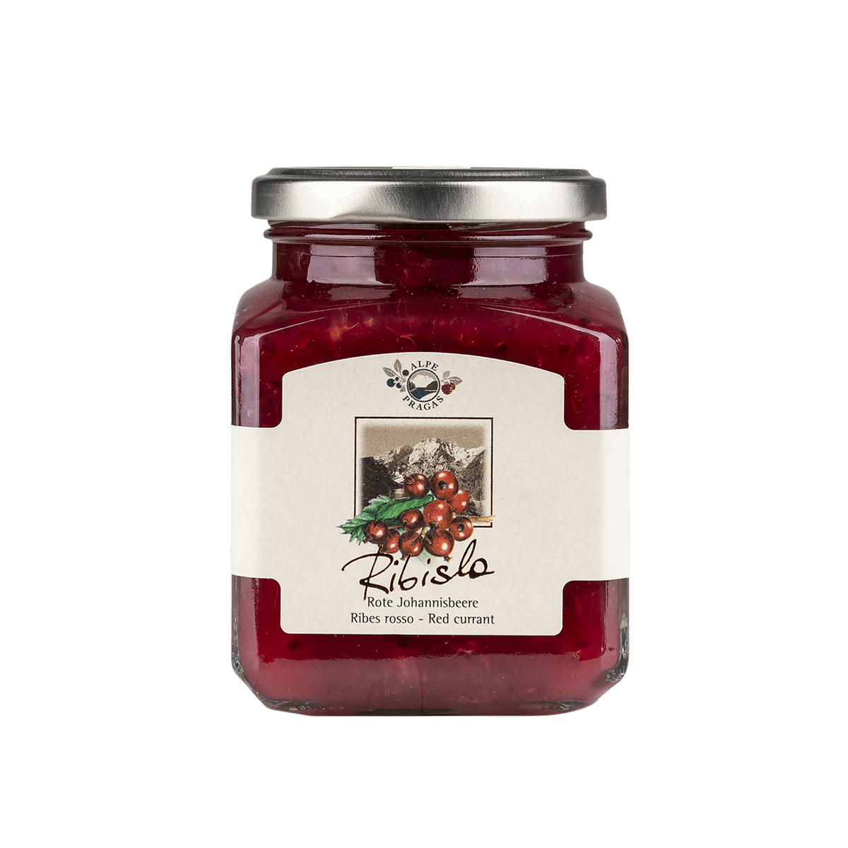 Alpe Pragas Fruchtaufstrich Rote Johannisbeere 335g