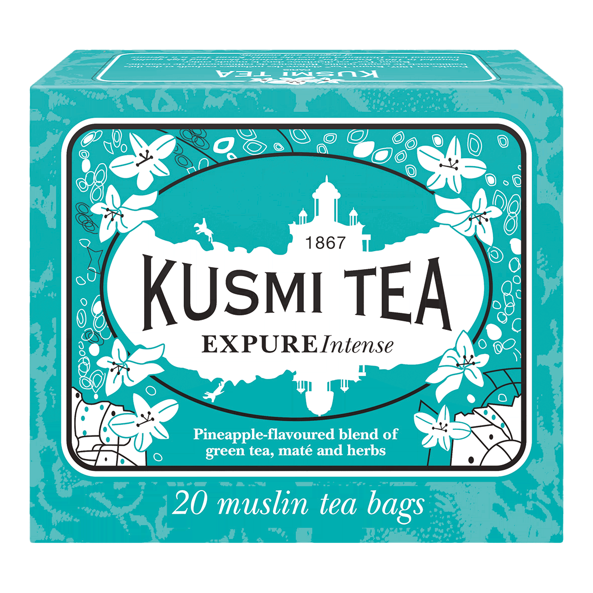 KUSMI Tea Expure Intense Blau Tee Beutel 20 Stück