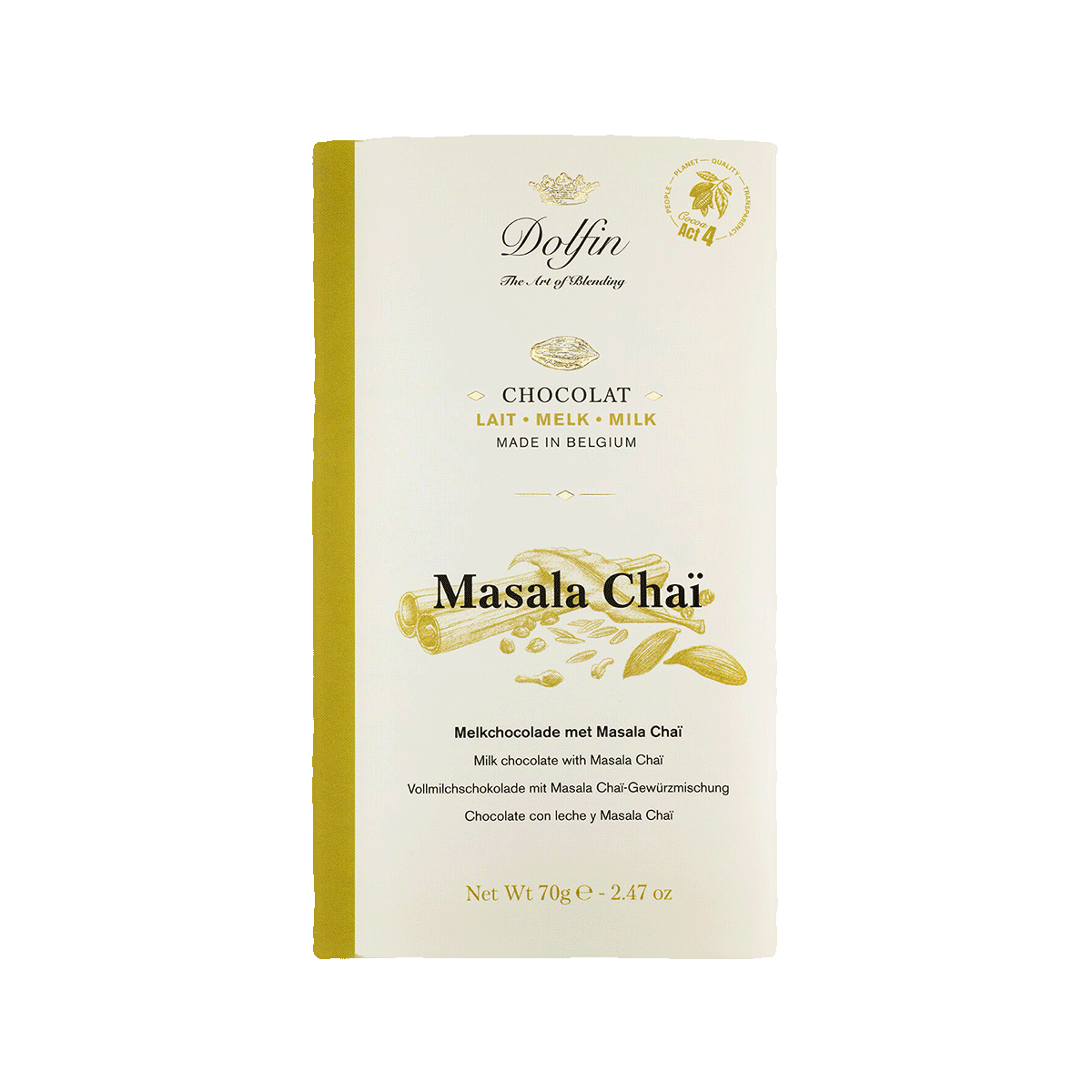Dolfin Vollmilchschokolade mit Hot Masala 70g