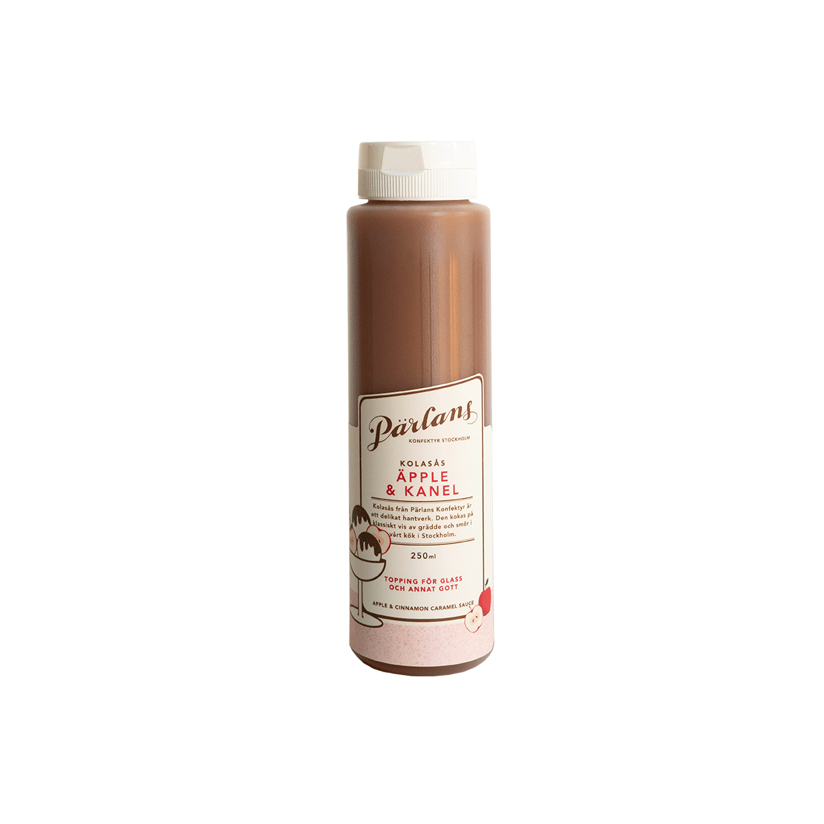 Pärlans Karamell-Soße mit Apfel und Zimt in der Squeezeflasche 250g