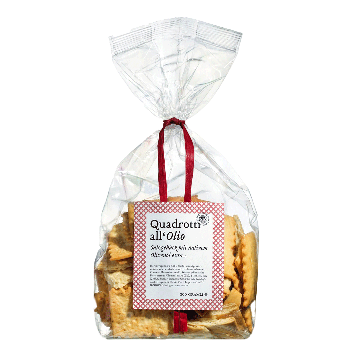 Viani Quadrotti all’olio Salzgebäck mit Olivenöl 200g