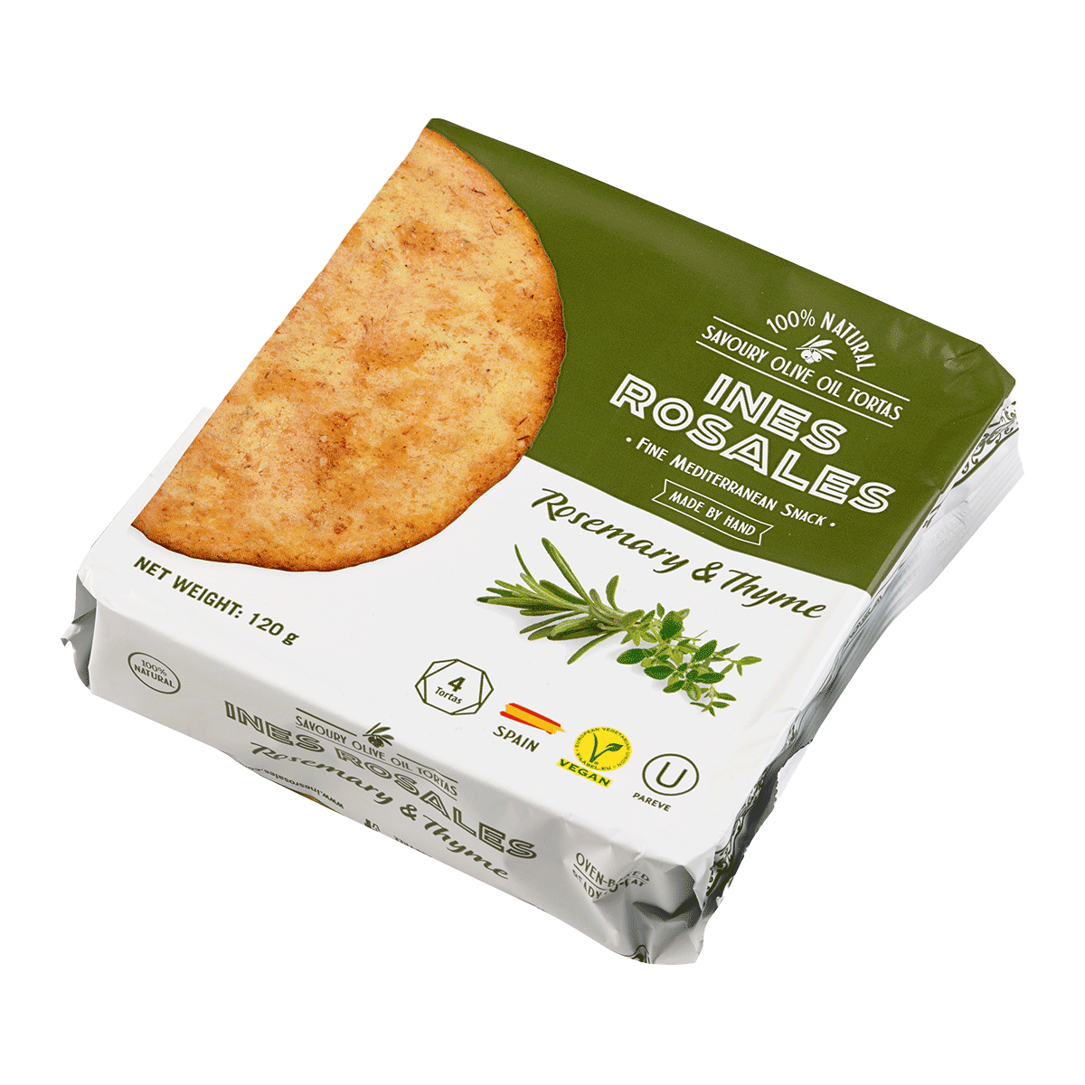 Ines Rosales Tortas de Aceite mit Rosmarin und Thymian 120g