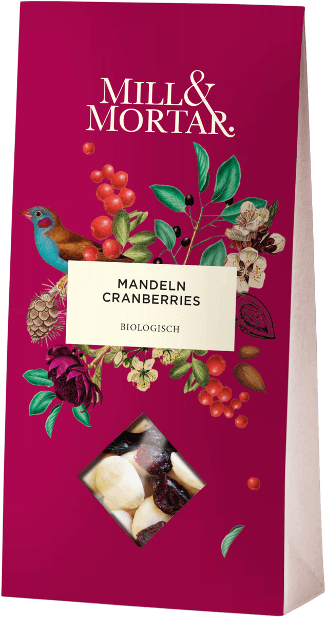 Mill & Mortar Mandeln und Cranberries Bio 120g