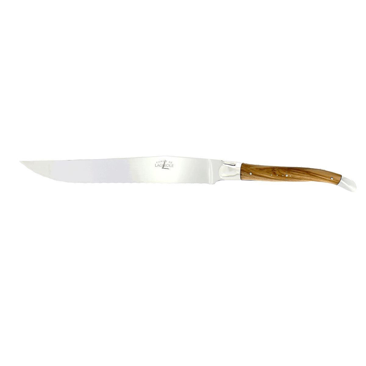 Laguiole Brotmesser Olivenholz Inox matt