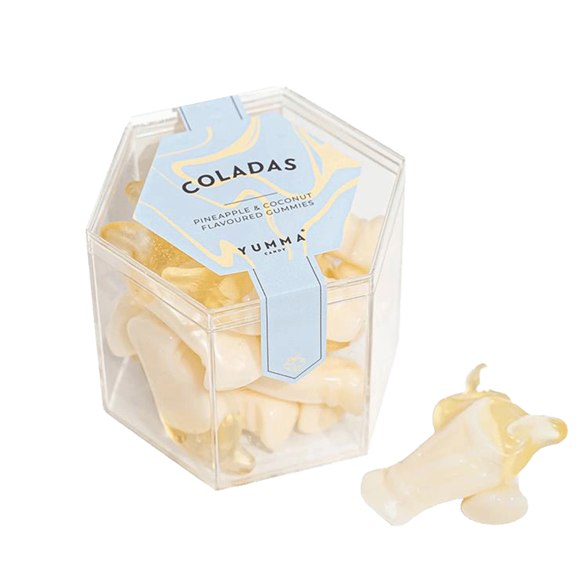 Yumma Weingummi Coladas Ananas in Hexagon Box 99g