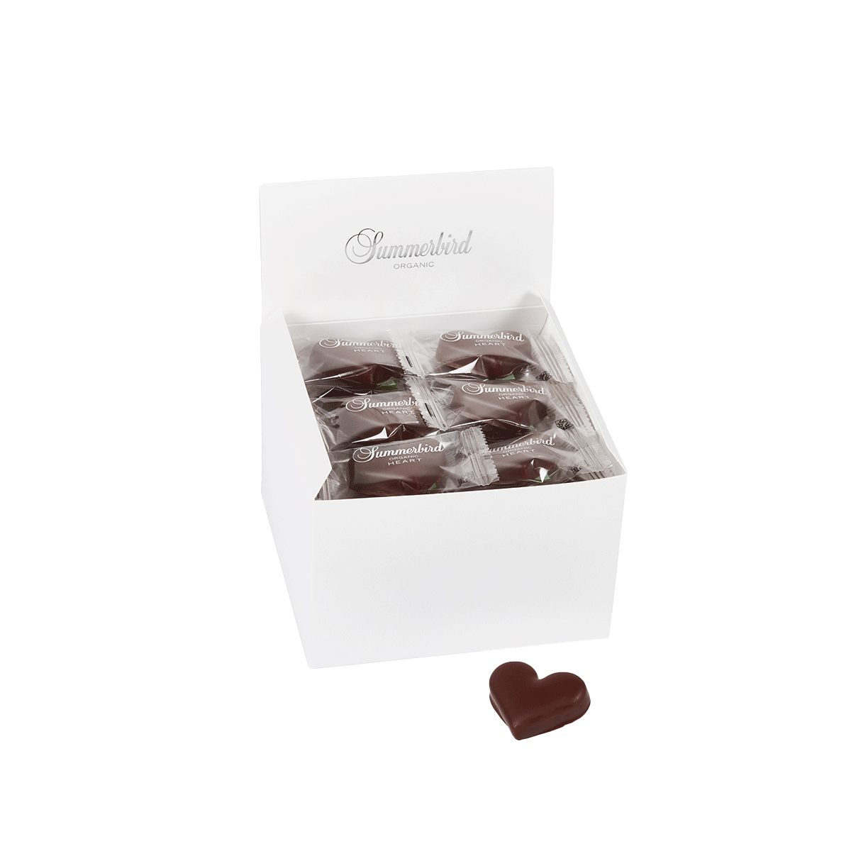 Summerbird Herzchen Marzipan mit Orange 1 Stück 12g 