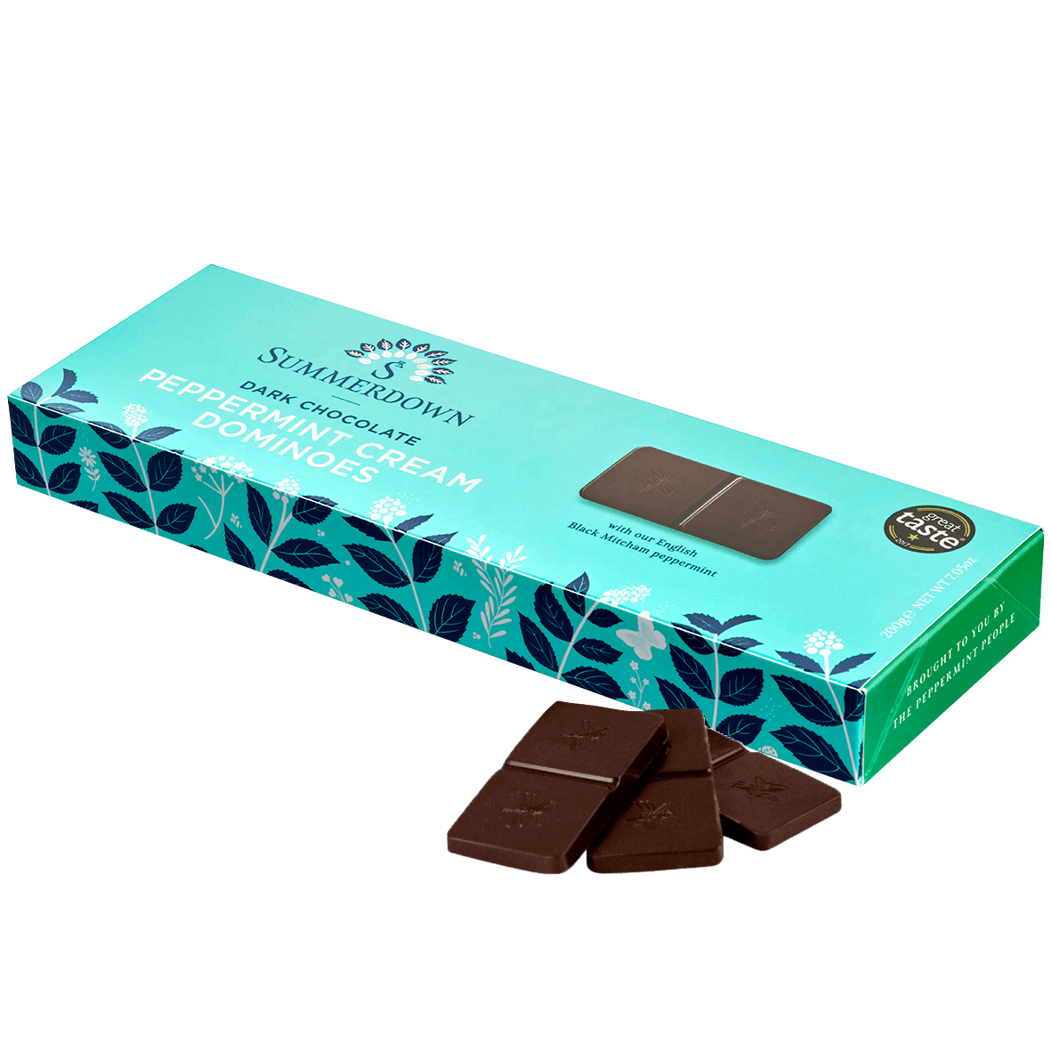 Summerdown Zartbitter Pfefferminz Täfelchen 200g