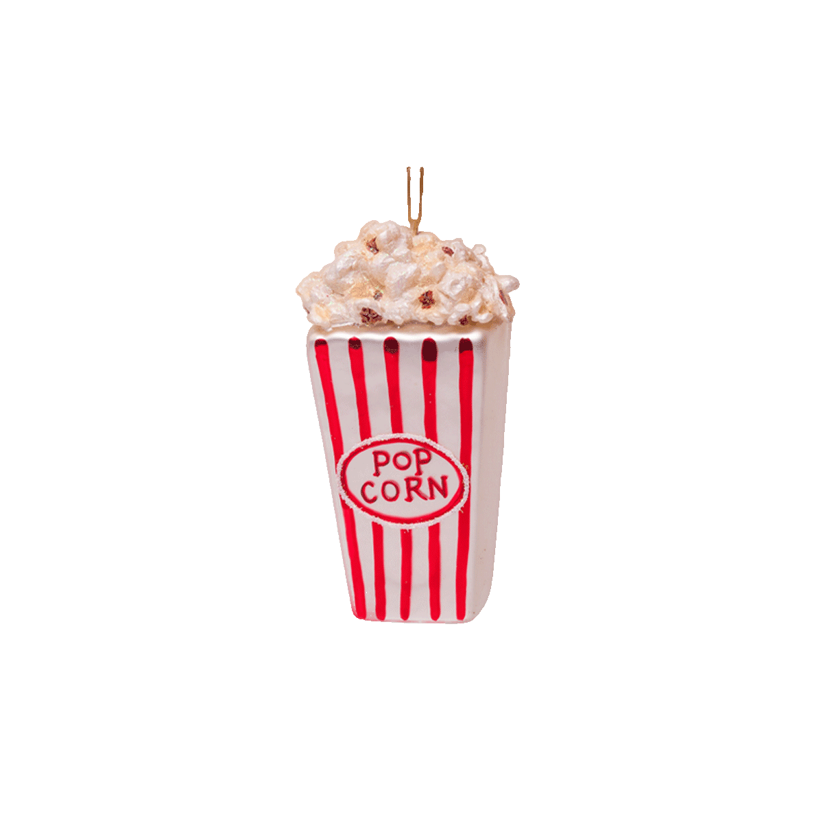 Vondels Popcorntüte rot/weiß Baumschmuck Glas