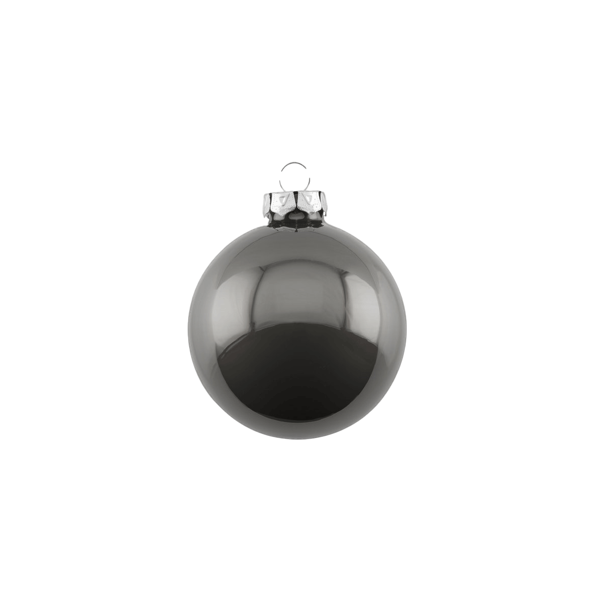 Gift Company Baumschmuck Kugel Opal Dunkelgrau 8cm
