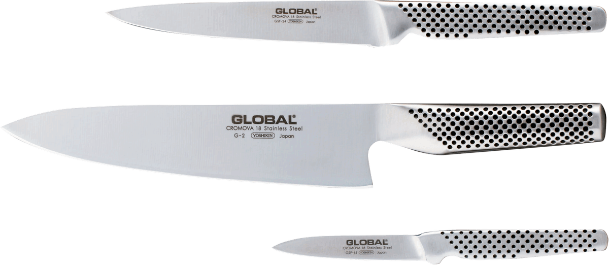 Global Messerset 3-teil. 21524