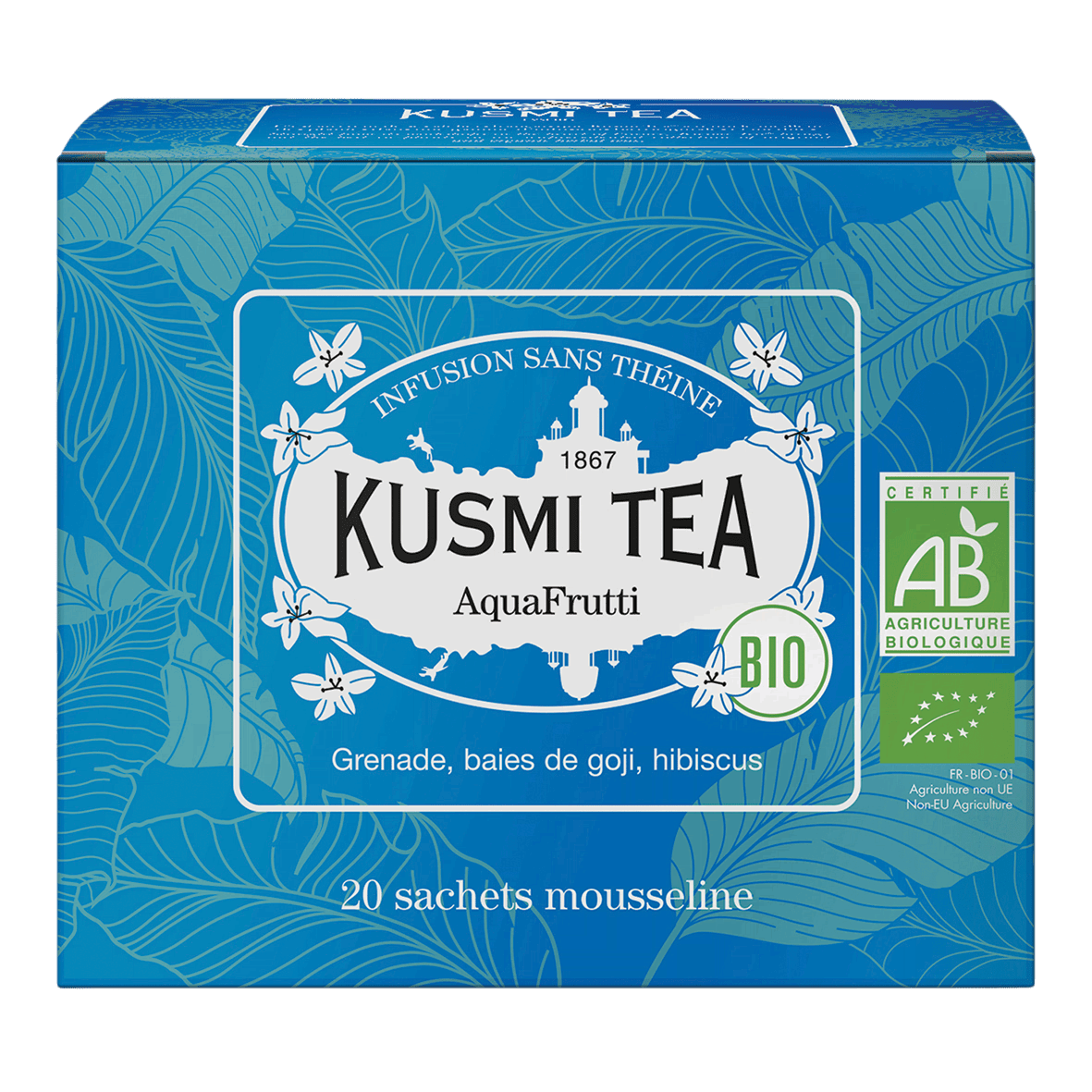 KUSMI Tea Aqua Frutti Bio Tee Beutel 20 Stück