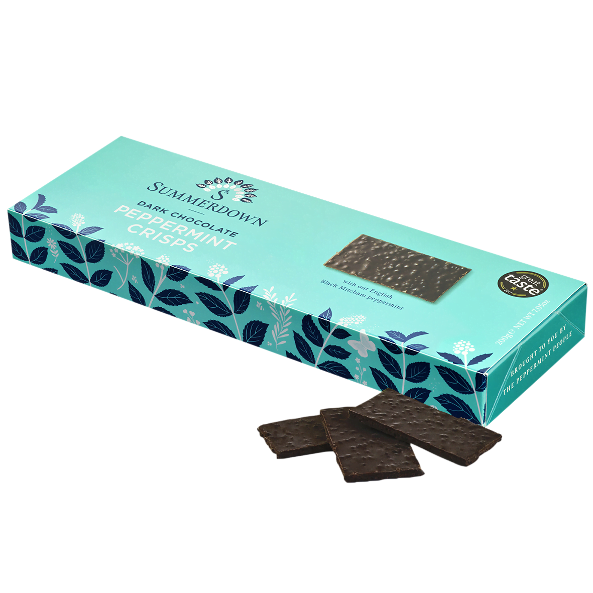 Summerdown Zartbitter Pfefferminz-Crisps 170g