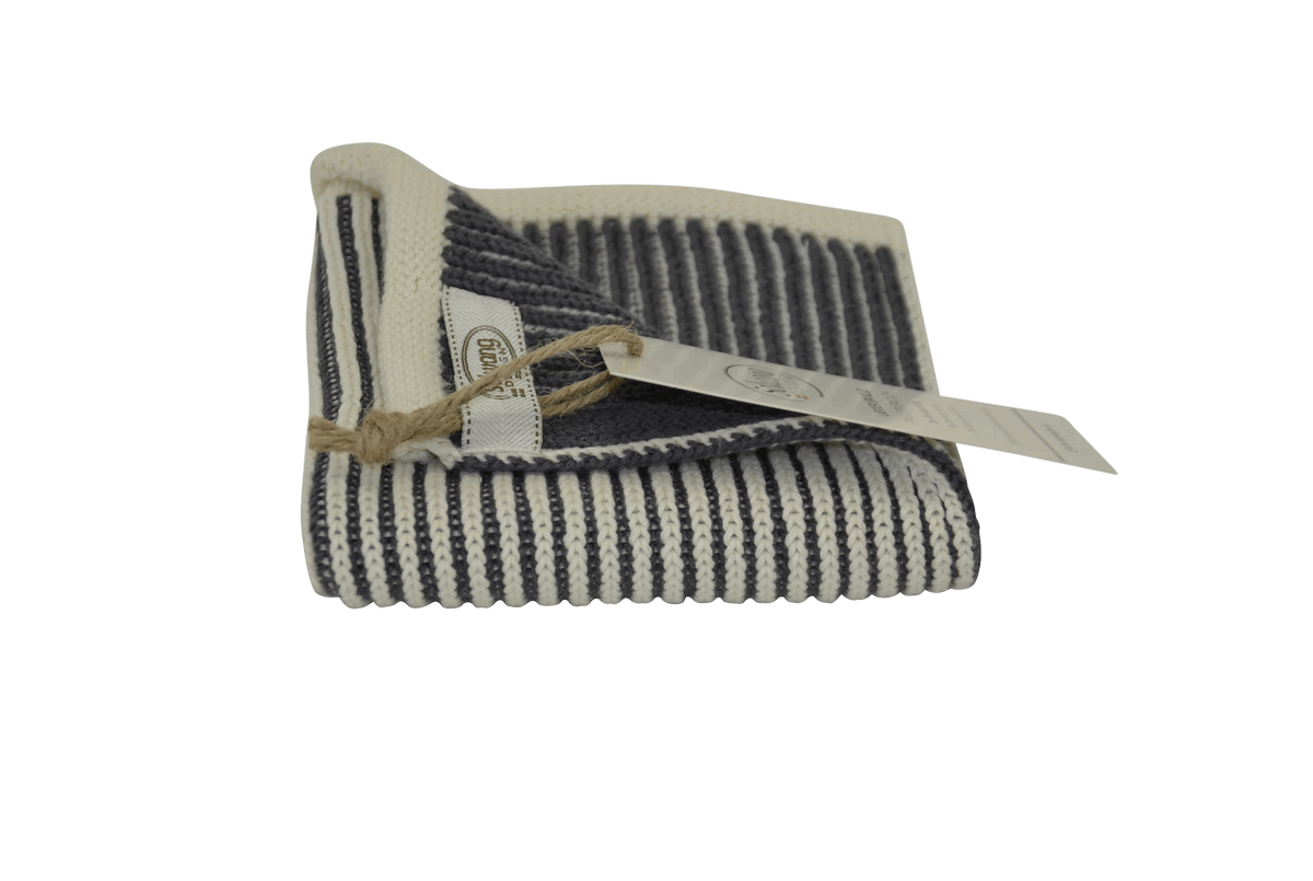 Solwang Ribrib Handtuch Grau NaturBaumwolle 32x47cm