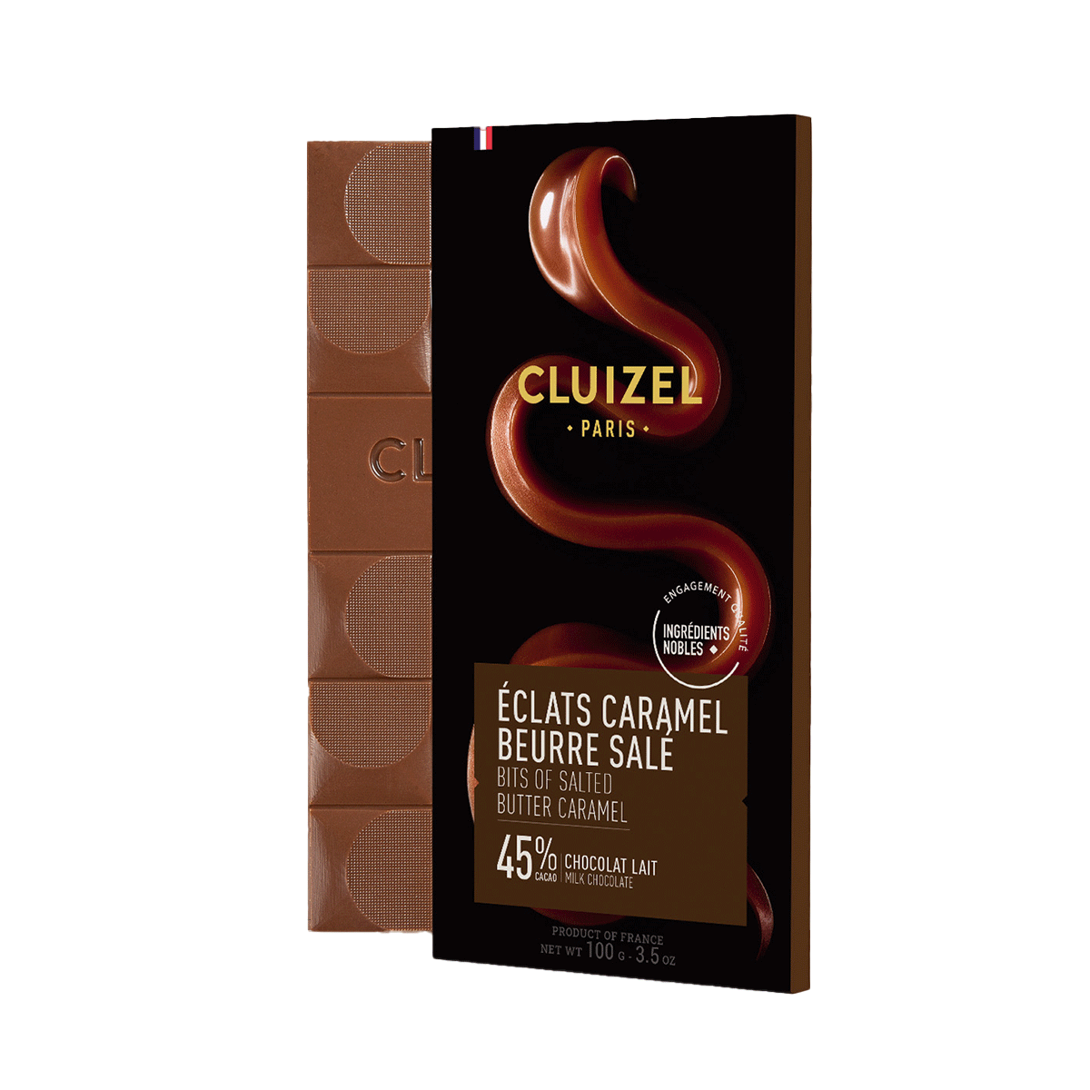 Michel Cluizel Vollmilchschokolade Eclats Caramel 45% 100g