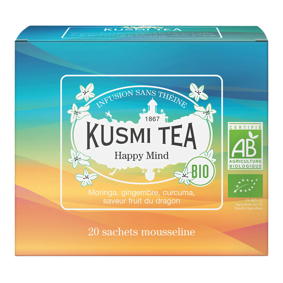 KUSMI Tea Happy Mind Bio Tee Beutel 20 Stück