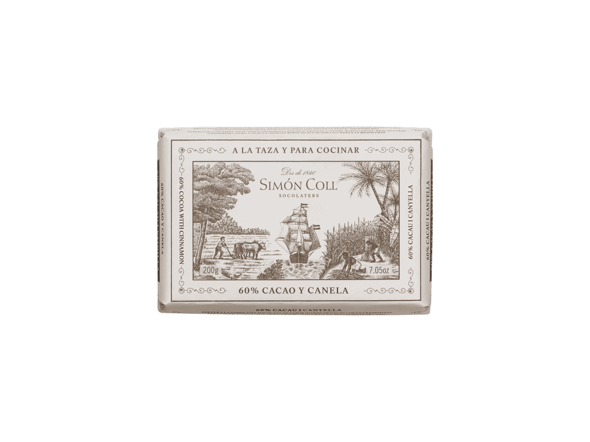 Simon Coll Tafel Trinkschokolade Zimt 60% 200g