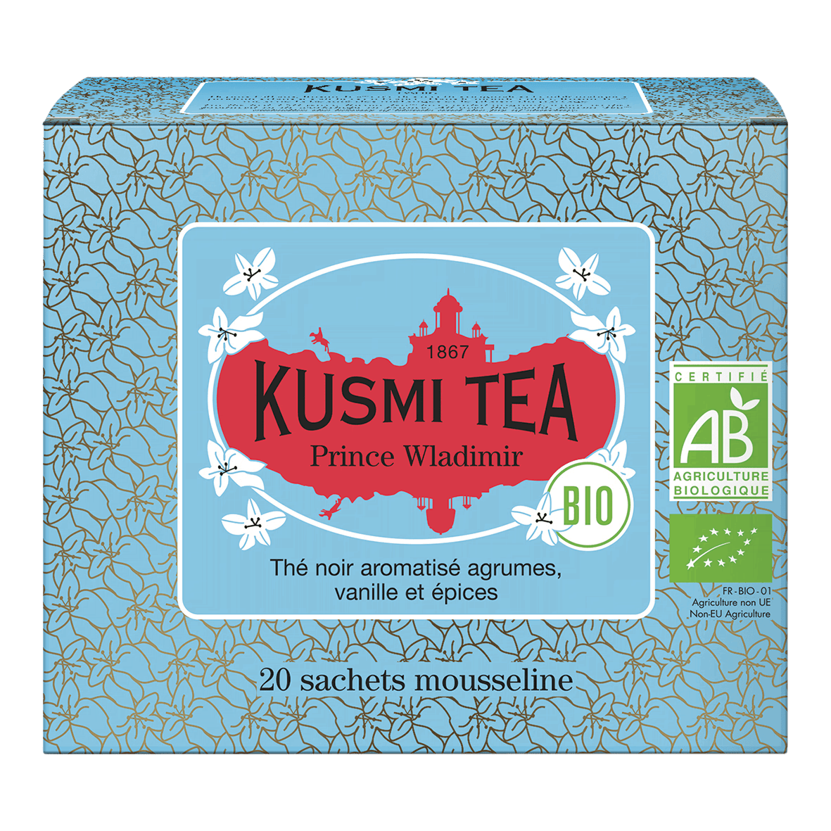 KUSMI Tea Prince Wladimir Tee Bio Beutel 20 Stück