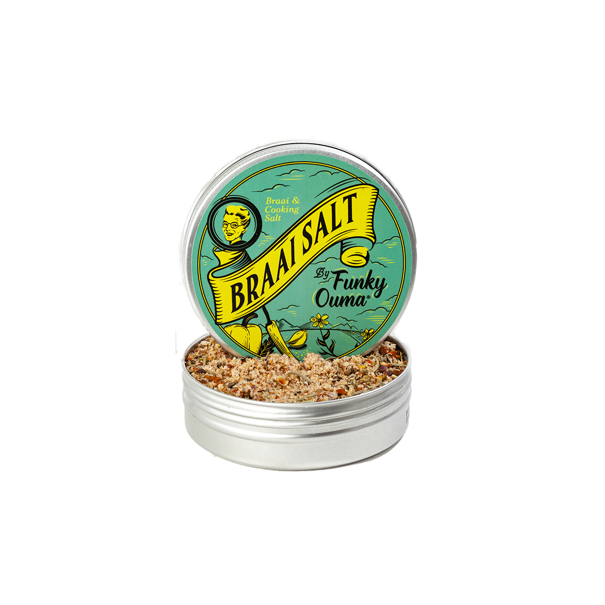 Funky Ouma Braai Salz Dose 90g