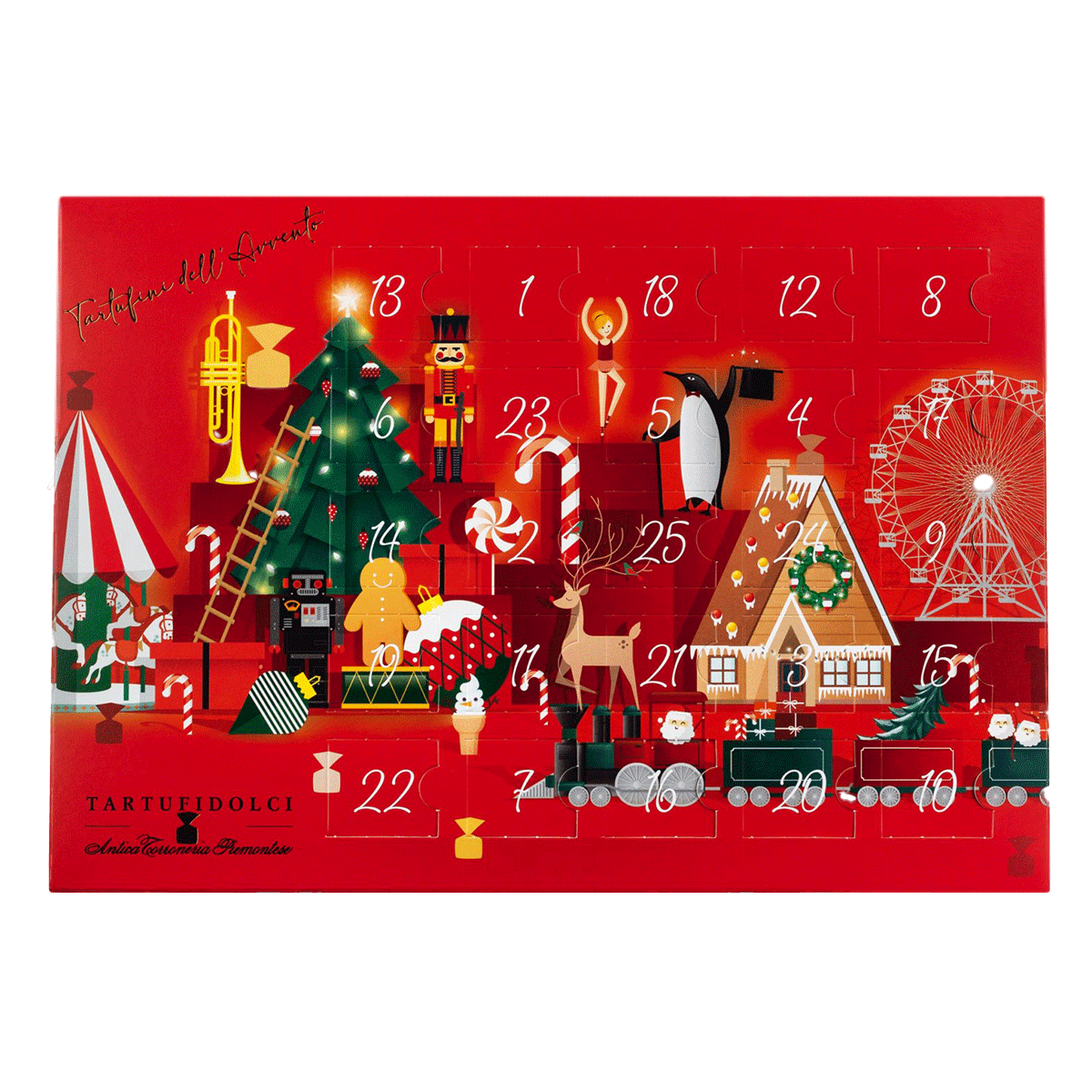 Antica Torroneria Adventskalender mit Tartufini Dolci 175g
